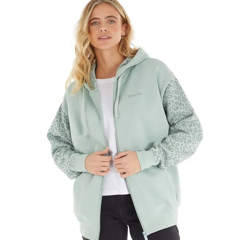 Bench Damen Liney Zip Thru Hoodie Salbei