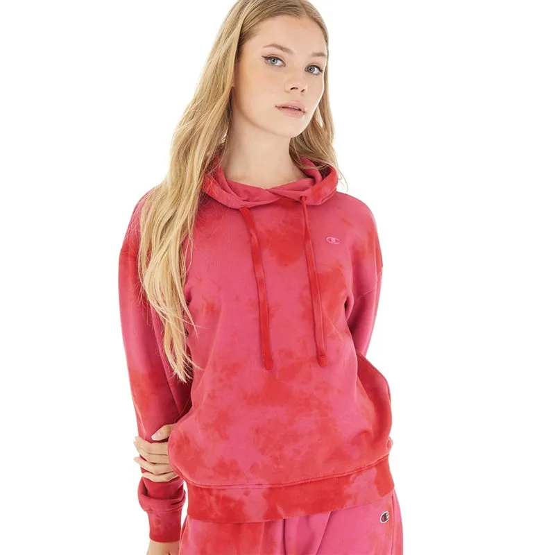 Champion Damen Rochester Kleines Logo Hoodie Fuchsia