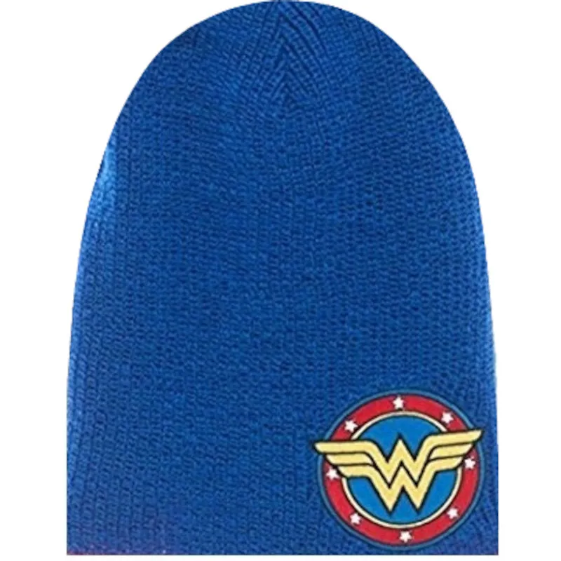 DC Comics Wonder Woman Long Beanie – Justice League Blaue Mütze