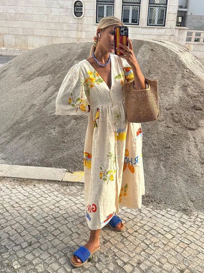 Ida Sommerkleid aus Leinen