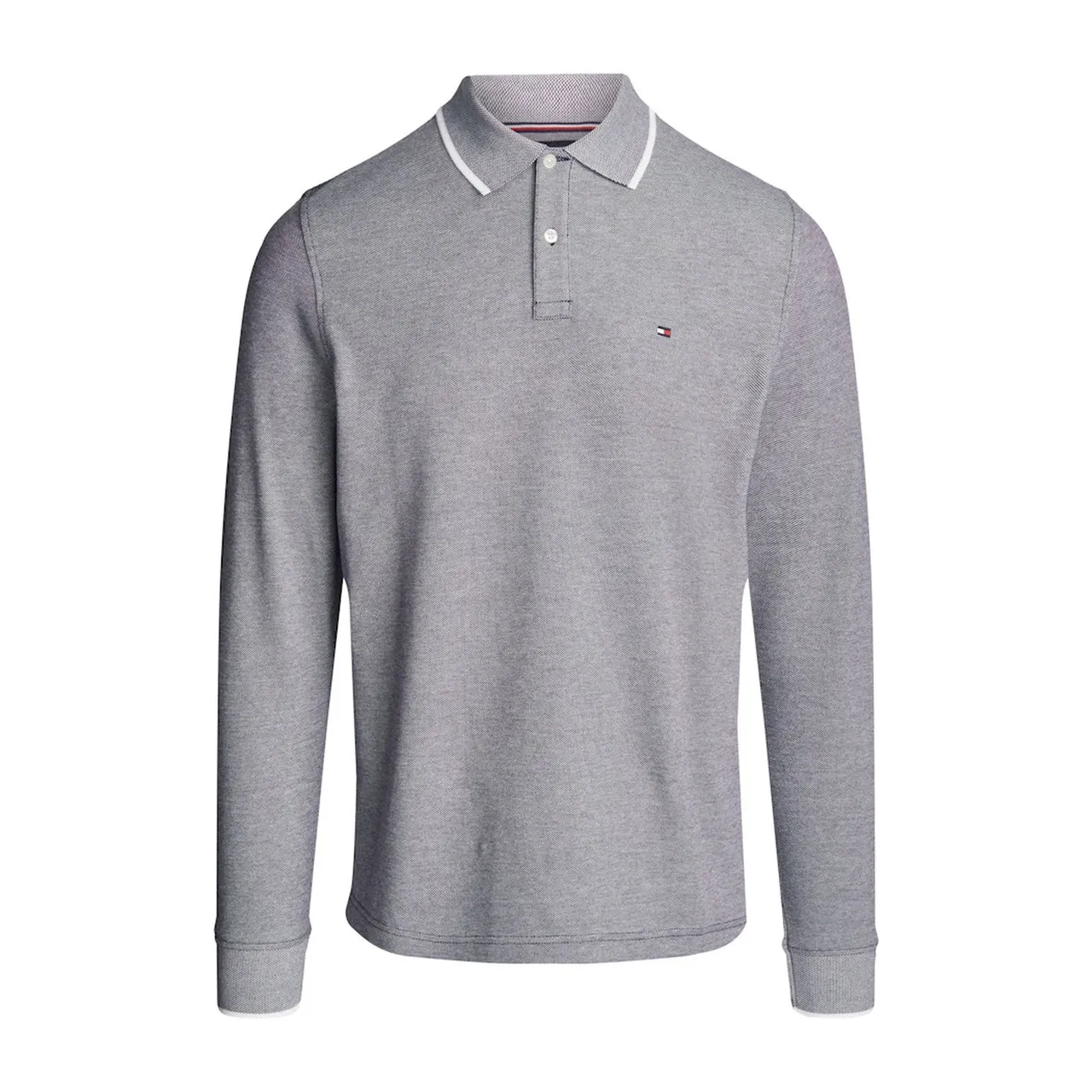L/S OXFORD TIPPED REG POLO