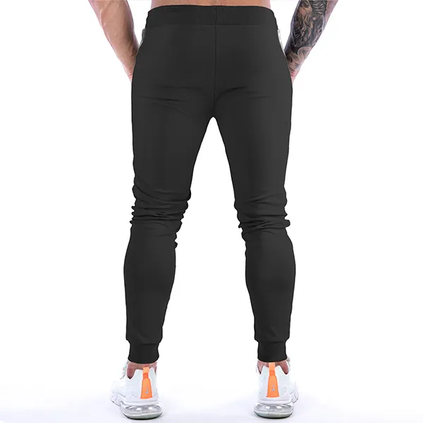 Lässige Jogginghose für Herren mit seitlichem Druck und Kordelzug