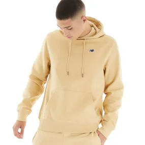 New Balance Herren Fleece Hoodie mit kleinem Logo Gold
