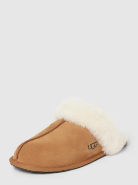 UGG Hausschuhe aus Leder mit Label-Prägung Modell 'SCUFFETTE' (camel) online kaufen